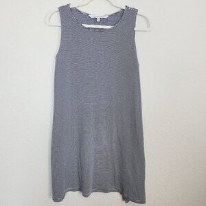 Cupcakes and Cashmere Sz XS Striped Mini Dress Sleeveless Comfort Navy White VGC